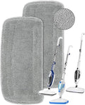 KEEPOW Steam Mop Pads Compatible with GorFanty Steam Mop Model GF-6610B/GF-6610, Steam Mop Cloth with Washable Highly Absorbent Microfiber Pad Steam Mop Replacement Pads for Floor Steamer Mop 2 Pack