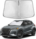 EcoNour Custom Windshield Sun Shade for Nissan Kicks 2018–2024 | Subcompact Crossover Front Window Heat & UV Shield | Foldable Multi-Layer Sun Cover