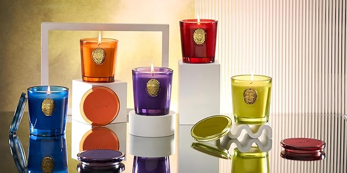 M&SENSE Natural Strong Soy Candle | Red Camellia & Vivid Red | 9.2 oz, 50H Burn Time | Candle Gift for Her | Scented Candle for Valentine’s Day