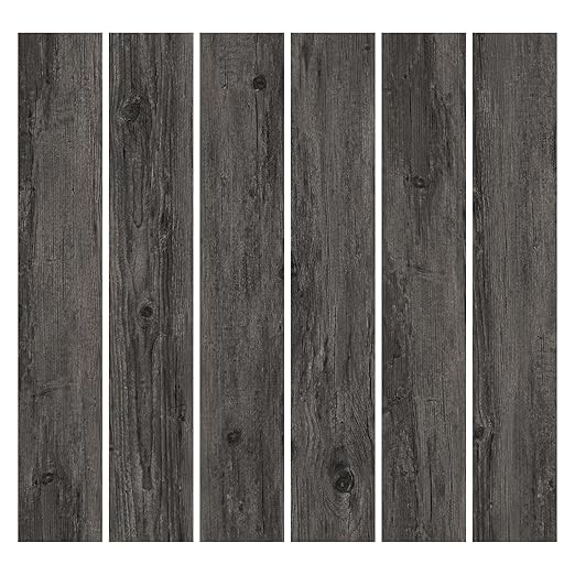 MULGREAT Peel and Stick Floor Tile, 54 Sq.Ft Self Adhesive Vinyl Flooring Plank, 36 Pieces Waterproof Heavy Duty Wood Grain Tiles, 36"x6" DIY Planks for Apartment Bathroom, Wooden Knot Pattern