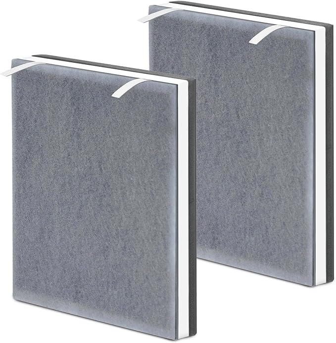 LANTINY Vital 100 Filter Compatible with LEVOIT Vital100 Air Purifier, 3-Stage High-Efficiency H13 True HEPA with Activated Carbon Pre-Filters, Vital 100-RF, 2 Pack