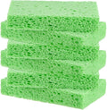 M METERXITY 6-Pack Kitchen Sponges, Condense Eco Cellulose Non-Scratch Scrub Heavy Sponge for Kitchen/Household/Bathroom, Clean Tough Messes Dish Scrubber [Green]