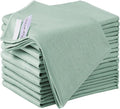 Puomue 10 Pack Microfiber Glass Cleaning Cloth, 10.8Inch X 13.8 Inch, Lint Free Quickly Clean Windows, Mirrors, Glasses, Phone Screens, Camera Lenses (Green)