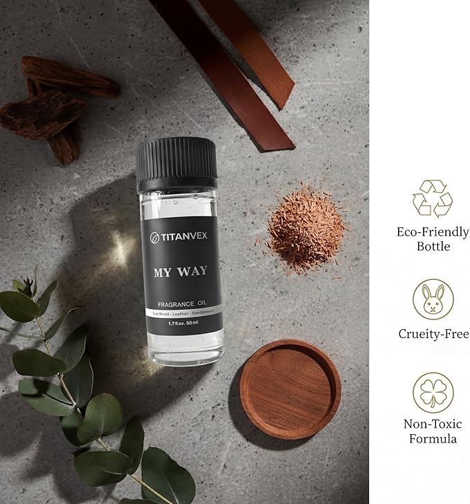 Luxury Aromatherapy Waterless Diffuser Oil | Lush Sandalwood, Virginia Cedar & Iris | Inspired by 5-Star Hotel Collection Diffuser Oil | Premium Gift, My Way | 1.7Fl Oz
