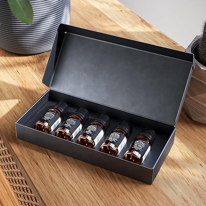AirScent Hotel Diffuser Oil Gift Set Featuring Hotel Spa Scents - 10 mL, 0.34 fl oz Fragrance Oil Gift Set - Inspired by Acqualina, Four Seasons, My Way, The White Tea Hotel and Others