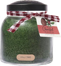 A Cheerful Giver — Holly Tree - 34oz Papa Scented Candle Jar with Lid - Keepers of the Light - 155 Hours of Burn Time, Gift for Women, Green