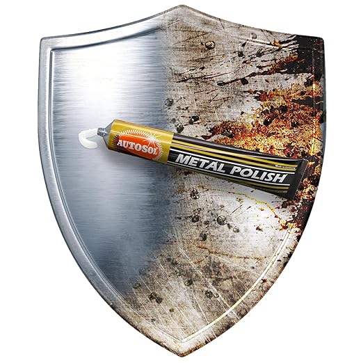 Autosol Metal Polish Pack of 6 x 75ml – Multipurpose Brass Chrome Polish Restores Shine and Prevents Tarnishing – Stainless Steel Polish Tarnish Remover – No Residue Metal Polishing Compound