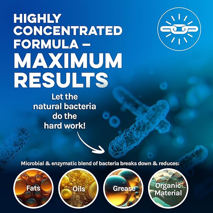 HI-COUNT Professional Grade Septic Tank Maintenance Liquid, 1 Quart (32 Fl Oz)