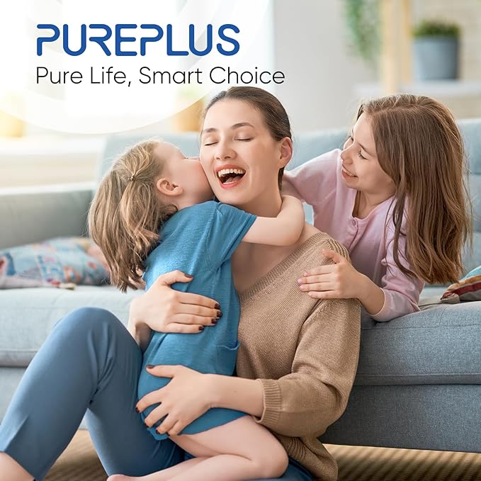 PUREPLUS 5 Micron 10" x 2.5" Whole House Sediment Home Water Filter Cartridge Replacement for Any 10 inch RO Unit, Culligan P5, Aqua-Pure AP110, Dupont WFPFC5002, CFS10, WHKF-G05, 6Pack