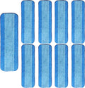AmaVins 9 Pack Microfiber Cleaning Pads for Bona Mop, Reusable Microfiber Mop Pads for 18 Inch Mop, Hardwood Floor Replacement Cleaning Mop Pads, Machine Washes