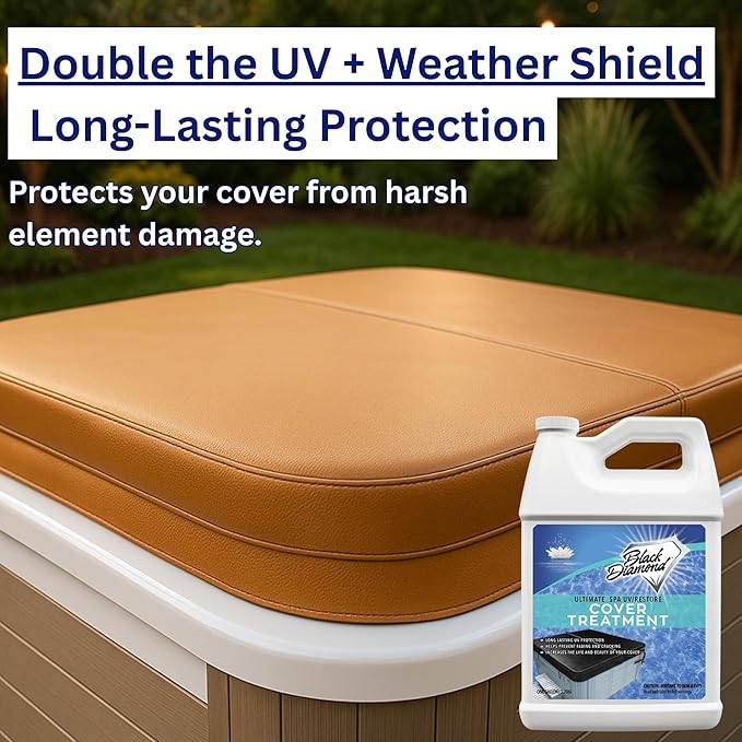 Ultimate UV/Restore Spa & Hot Tub Cover Cleaner and Protectant Treatment. Conditioner for Vinyl Cover Conditioner Spray Restores Your Cover to Look New. Simply Easy to Use
