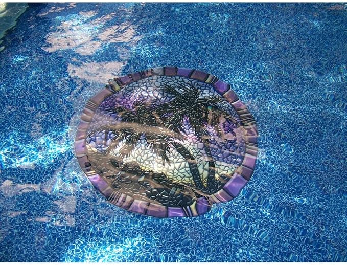 Skip's Garage Custom Monogram Decorative Pool Art - Mosaic Pool Art - Choose Your Size & Personalization - Easy Drop-in Installation