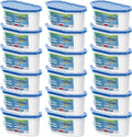 Ksend Moisture Absorbers, 18 Pack, Compact Dehumidifier for Closet, Efficient Humidity Absorber Boxes, Moisture Absorber for Closet, Odor Eliminator with Fragrance Free, Blue, 6.4oz, 300ml