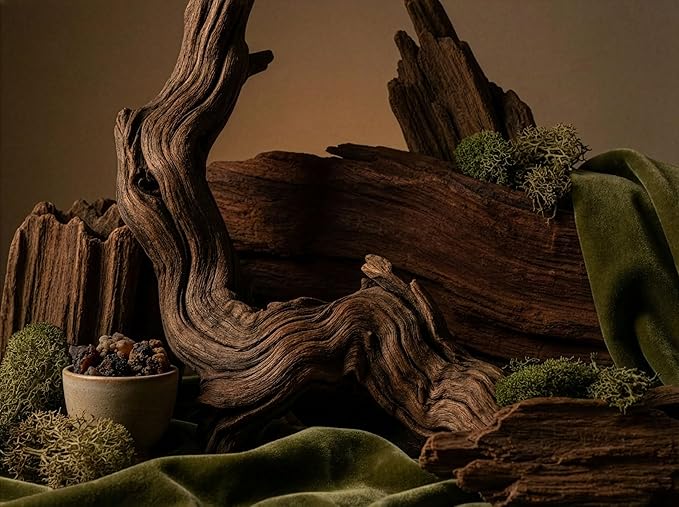 Outdoor Fellow Woods Scented Candle, 8oz, Coconut & Apricot Wax Blend, Mahogany, Cashmere, Patchouli, Tonka Bean, 40-50 Hour Burn Time, Earthy Home Fragrance