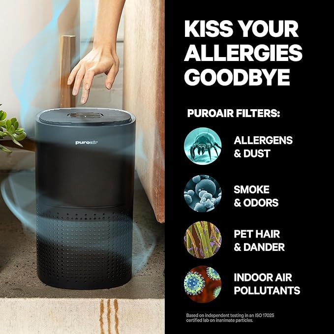PuroAir 240 Replacement Filter - HEPA Filters up to 99.9% of Smoke, Pollen, Dust and Common Household Pollutants - HEPA Air Filter Replacement for PuroAir 240 Air Purifier