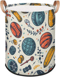 62L Laundry Basket Collapsible Laundry Hamper with Handles Balls Clothes Books Toys Kids Laundry Hampers Bin for Bathroom Kitchen Hotel