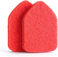 Moku Home Replacement Scrubber Refill for Moku Home Extendable Tub Tile Shower Brush for Cleaning Non-Scratch (2X Scrubber Sponge Red)