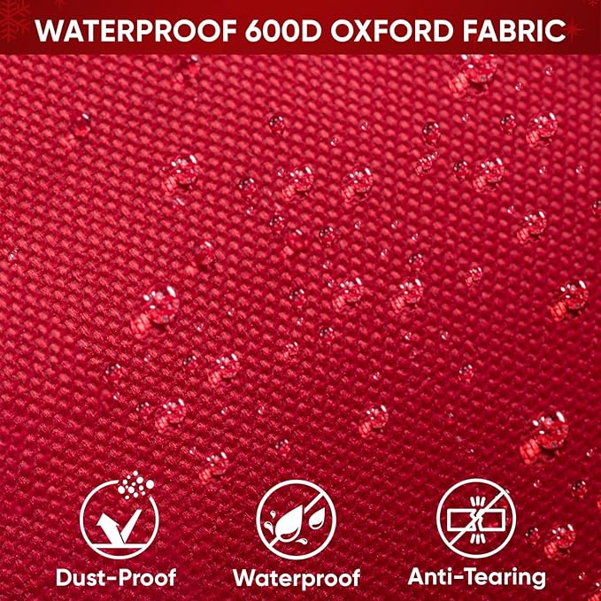 BALEINE Christmas Wrapping Paper Organizer Storage, 41" Gift Wrapping Paper Storage Containers, Clear PVC with Durable 600D Oxford Fabric Gift Wrap Paper Holder Fits 18-25 Rolls, Green