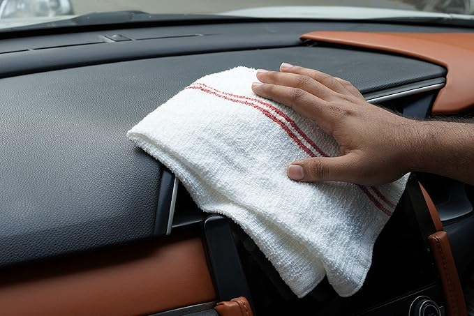 Avalon Towels Terry Bar Mop Towels (Value Pack of 60) Size 16"x19" – Absorbent and Durable, Multipurpose Cleaning Rags, Cotton Cleaning Cloths, Terry Cloth Rags, Reusable Shop Rag