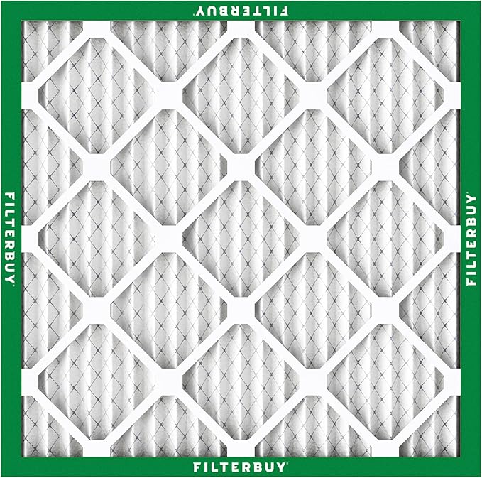 Filterbuy 30x30x1 Air Filter MERV 8 Essential Dust & Allergy Defense (6-Pack), Electrostatic Pleated HVAC AC Furnace Filters Replacement, Made in USA (Actual Size: 29.50 x 29.50 x 0.75)