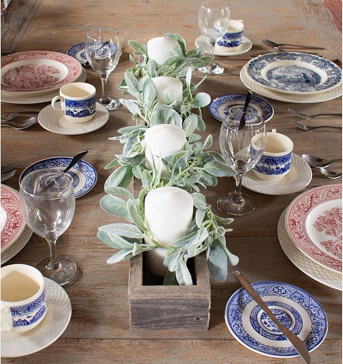 BARNWOODUSA Rustic Centerpiece Barnwood Box Dining Room Table Decorations for Home Décor Coffe Table Décor Planter Box Fireplace Mantel Farmhouse Ornament 35.5" L