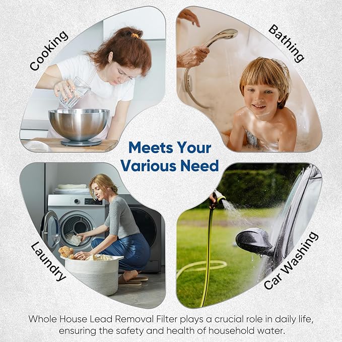 1 Micron 2.5" x 10" Whole House CTO Carbon Water Filter Cartridge Replacement for Under Sink Water Filter System, Dupont WFPFC8002, WFPFC9001, FXWTC, SCWH-5, WHEF-WHWC, WHCF-WHWC, AMZN-SCWH-5,3Pack