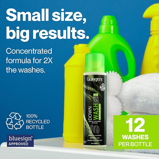 Grangers Down Wash Kit | Down Wash 10 oz Concentrate and 3 Reusable Dry Balls To Restore Down Loft