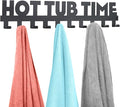 Star Splash Extra Large Hot Tub Towel Rack Outdoor – Rust Proof Outdoor Towel Hooks - Hardware Included - Hang Towels and Robes in Style – Upgrade Your Hot Tub Decor and Mudroom - Almost 3 Feet Long