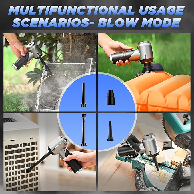 Saker Handheld Car Vacuum Portable Cordless17000PA Mini Vacuums Rechargeable Foldable Vacuum Cleaner with Brushless Motor for Home,Office Pet HL132 Black