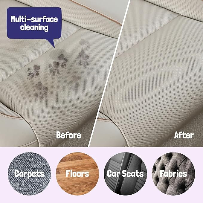 Sunny & Honey Pet Stain & Odor Miracle - Fast Acting Carpet Stain Remover & Urine Odor Eliminator - Enzyme Upholstery Cleaner Spray - For Upholstery, Couch & Mattress (32 fl oz, Light Lavender)