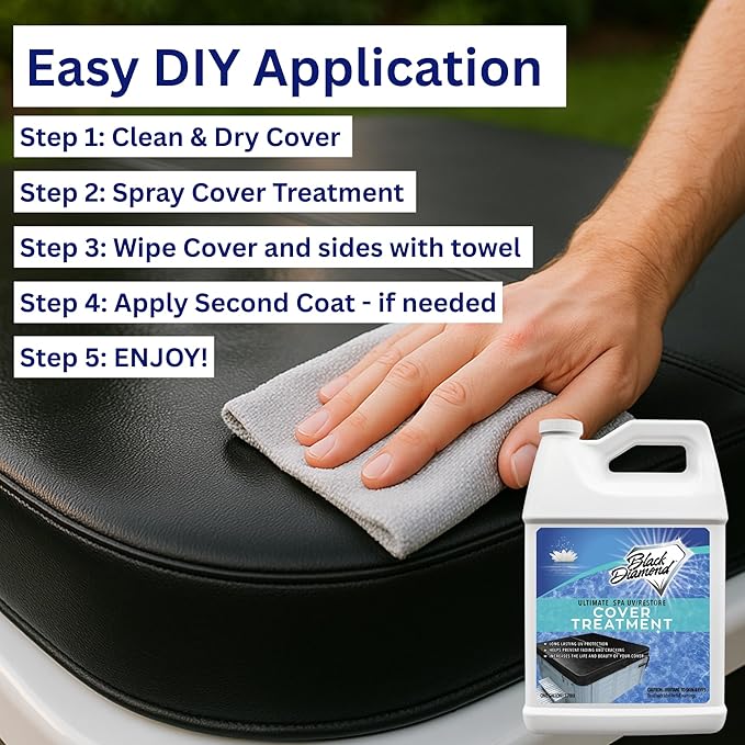 Ultimate UV/Restore Spa & Hot Tub Cover Cleaner and Protectant Treatment. Conditioner for Vinyl Cover Conditioner Spray Restores Your Cover to Look New. Simply Easy to Use