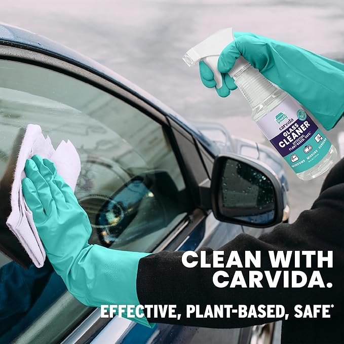 Carvida Glass Cleaner, Streak-Free Spray for Automotive Windows and Mirrors, 16oz