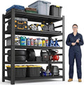 Metal Garage Shelving Unit,Heavy Duty 5-Tier Adjustable Storage Rack,Steel Shelving, 3000 lbs Capacity, Industrial Shelves for Heavy Tools and Equipment, Ideal for Garage (72"H×47.2"W×23.6"D)