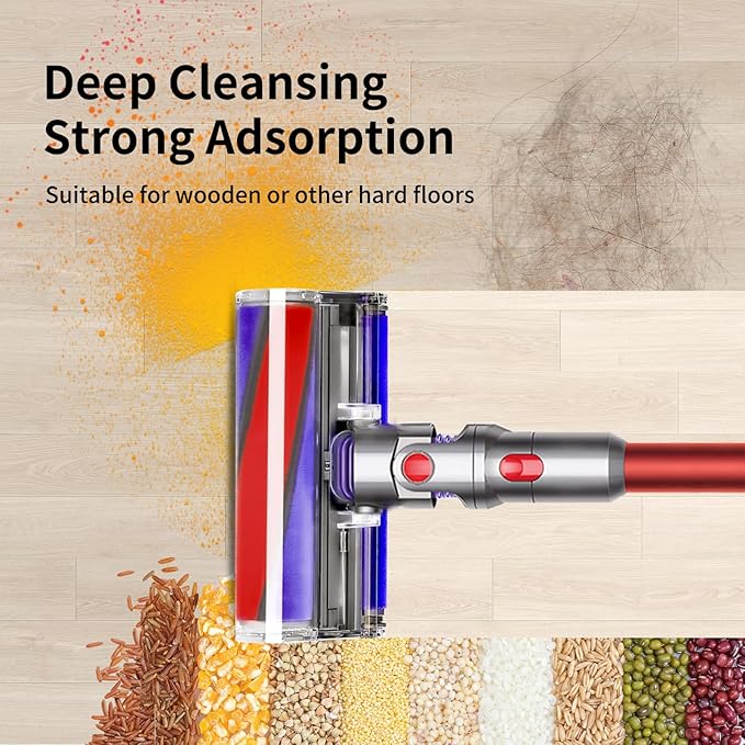 Soft Roller Cleaner Head Compatible with Dyson Cyclone V10 Absolute,V10 Animal,V10 Total Clean +,V11 Cordless Vacuum Cleaners,Vacuum Head Replacement Suitable for Hard Floor