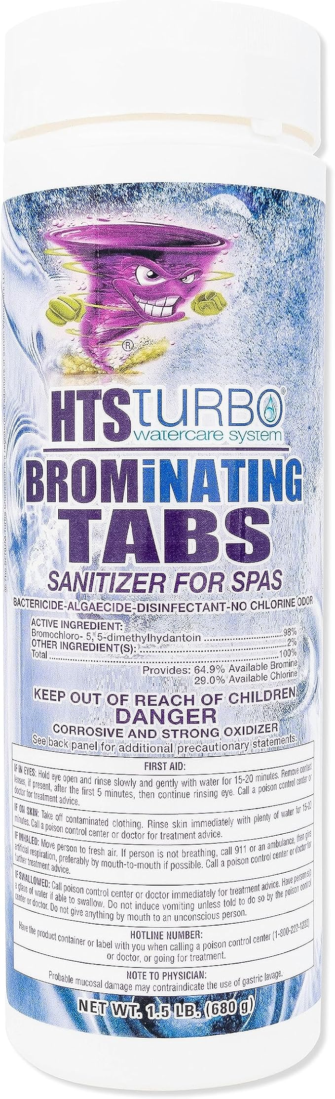 Bromine Tablets for Spa Hot Tub – 1.5 lb Made in USA | Long-Lasting Bromine Tablets for Spas and Hot Tubs | Slow-Dissolving Brom Tabs for Consistent Water Care and Balanced Chemistry