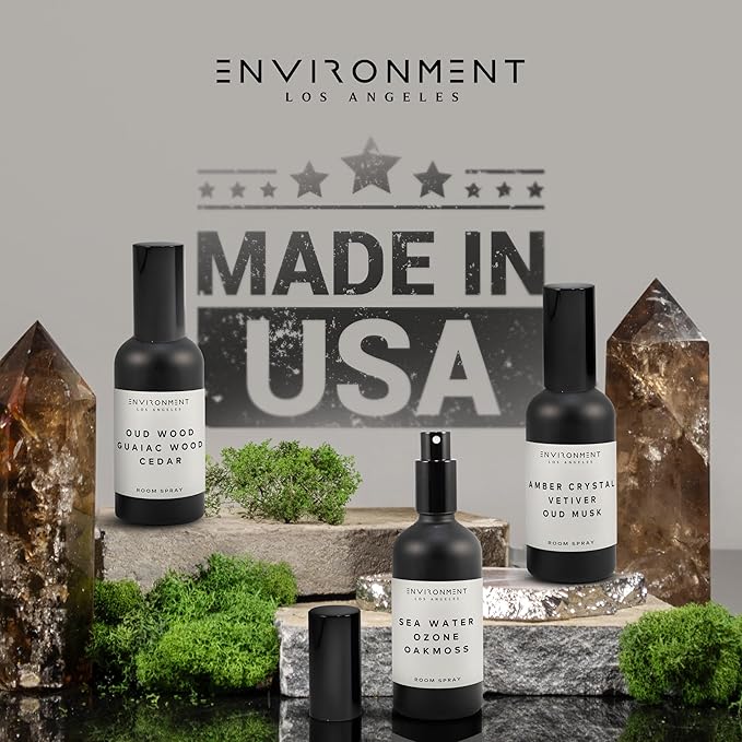 ENVIRONMENT Inspired by Designer Perfume BR540 Room Spray, 100ml Air Freshener (Amber Crystal | Vetiver | Oud Musk) Home Fragrance Accessories, Room Perfume, Room Deodorizer, Vegan & Cruelty-Free