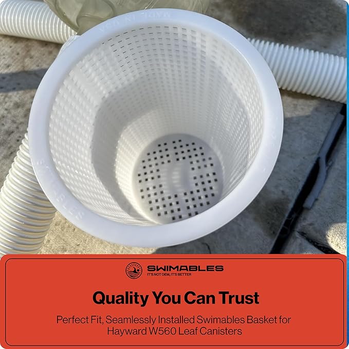 Swimables Leaf Canister Basket Compatible With Hayward W560 Leaf Catcher for Pool Vacuum | Also Compatible With Hayward Pool Vacuum Pool Vacuum Filter AXW431A | Designed for W560 Hayward Leaf Canister