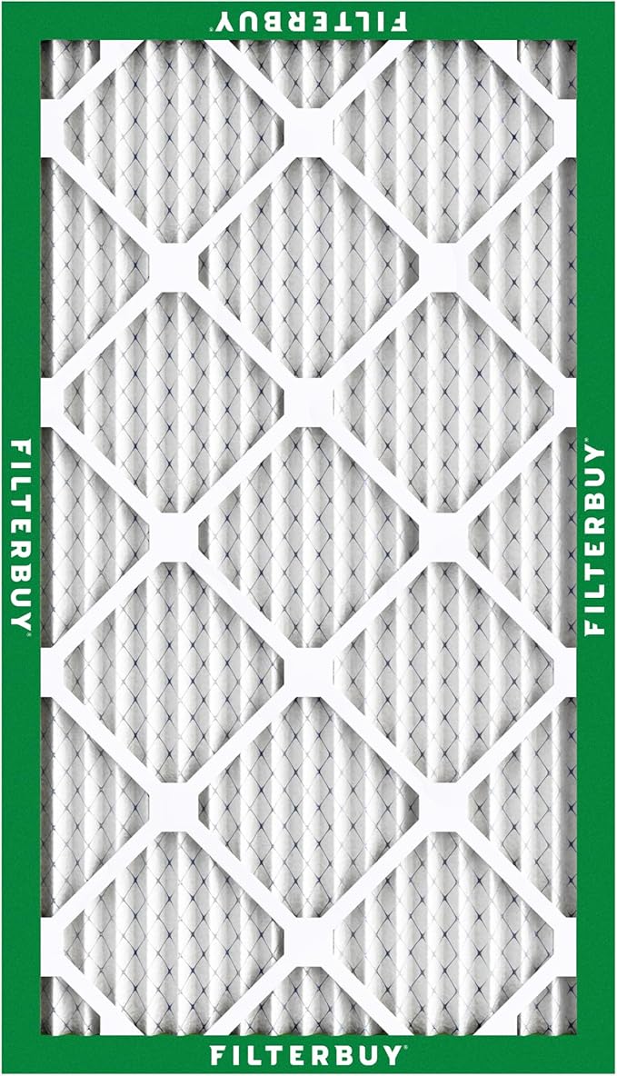Filterbuy 24x36x1 Air Filter MERV 8 Essential Dust & Allergy Defense (6-Pack), Electrostatic Pleated HVAC AC Furnace Filters Replacement, Made in USA (Actual Size: 23.50 x 35.50 x 0.75)