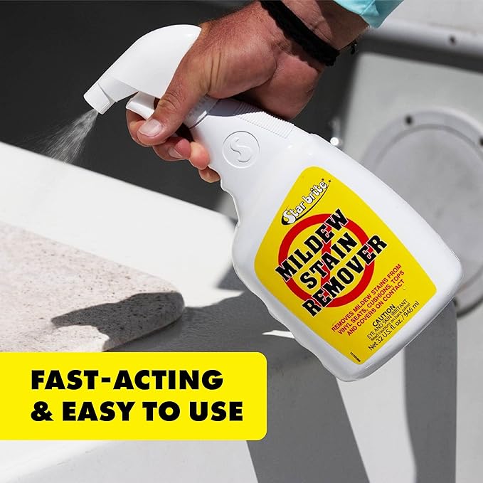 STAR BRITE Mold Stain & Mildew Stain Remover – Lifts Dirt & Removes Mildew Stains on Contact - 32 OZ (085632)