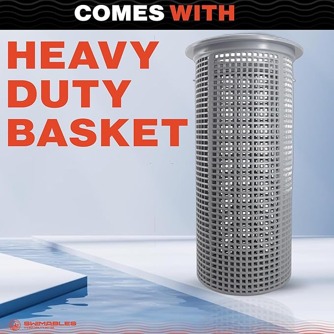 Swimables Heavy Duty Inline Pool Leaf Canister with Large Basket - Compatible with Hayward W530 Leaf Catcher - Durable Leaf Catcher for Pool Vacuum Systems - Ideal for Inground Swimming Pools