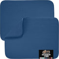 GORILLA GRIP Ultra Water Absorbent Microfiber Dish Drying Mat 2 Pack, Quick Dry Thick Mesh, Slip Resistant Pad for Sink Dishes or Under Rack, Kitchen Counter Accessories, Machine Wash, 18x16, Blue