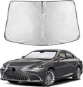 EcoNour Windshield Sun Shade Compatible for Lexus ES 2019-2025 Front Window Sunshade Foldable Sun Visor UV & Heat Blocking Protection