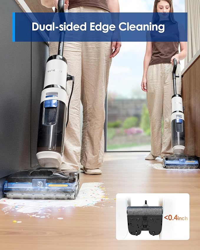 Tineco FLOOR ONE S6 Stretch Steam Corded Wet Dry Vacuum Steam Mop All-in-One, Tineco BoostSteam, 320℉ High-temp Steam Cleaning, 180° Lay-Flat, Anti-Tangle Design, One-Touch Self-Cleaning