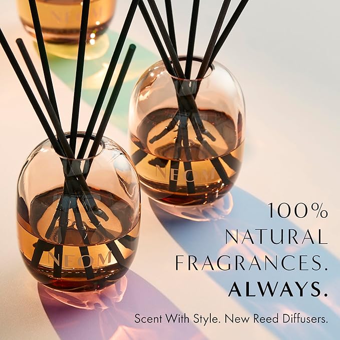 NEOM Perfect Night's Sleep Reed Diffuser, 100ml I Lavender, Chamomile and Patchouli I 100% Natural Fragrances I Lasts 12 Weeks I Refillable and Reusable