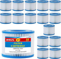 Type VI Spa Filter Replaces for saluspa hot tub Filters, Lay-Z-Spa, Coleman SaluSpa 90352E, 58323E, 58323 Swimming Pool Pump, Hot Tub Filter, 16 Pack