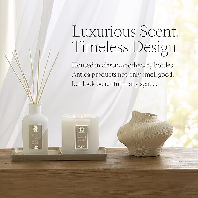 Antica Farmacista Reed Diffuser Gift Box - Includes Prosecco, Warm White & Pink Peony - Luxury Room Freshener for Anniversaries, Birthdays & Holidays - 3.4 fl oz Each