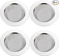 LASSHSWA 4 PCS Kitchen Sink Strainer Stainless Steel, Kitchen Sink Drain Strainer，Sink Strainers with Large Wide Rim 4.5" Diameter for Kitchen Sinks