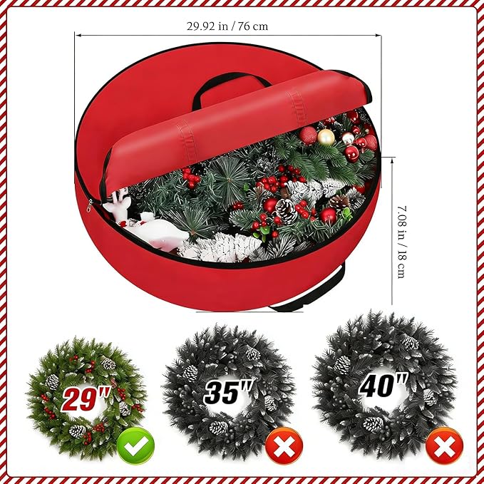 Christmas Tree Storage Bag Box 7.5FT, 2Pack Heavy Duty Christmas Tree Bag Container, 600D Oxford Waterproof Xmas Holiday Artificial Tree Bag With Reinforced Handles Dual Zipper For Decoration Ornament
