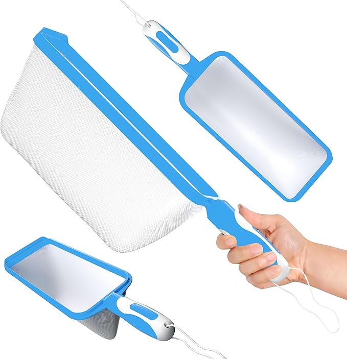 The Skimmie Swim-N-Scoop in-Pool Handheld Skimmer Net for Scooping Debris, Leaves, and Bugs While Swimming