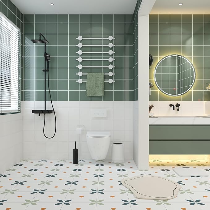 Toilet Brush and Holder,Stainless Steel Toilet Brushes for Bathroom with Holder 2pack Black